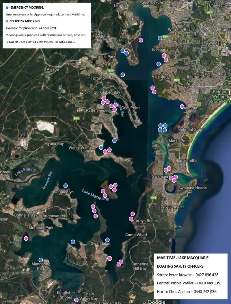 lake macquarie public moorings